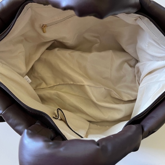 Shiraleah Puffy Tote-Brown - Picture 7 of 10